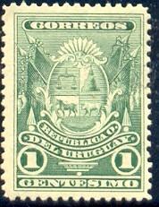Arms, Uruguay stamp SC#102 mint