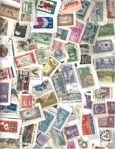 100+ different US commemoratives on paper 1940-70. Lot # 2