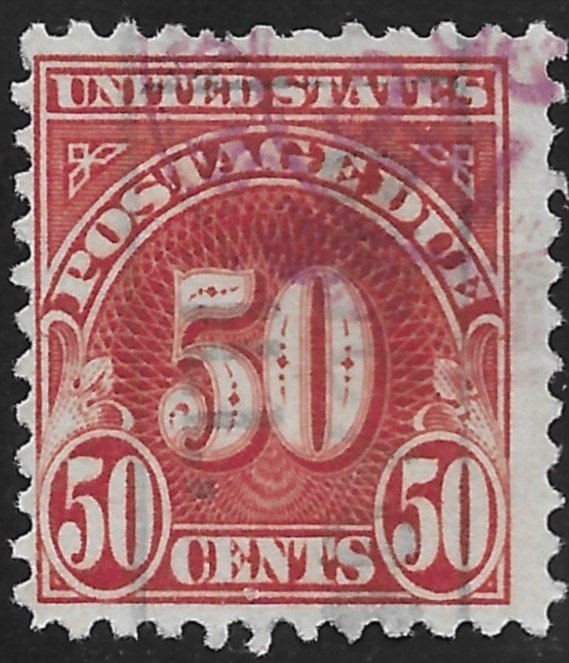 US #J86a 50c Postage Due