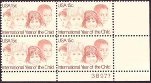 *USA Scott 1772 Plate Block (15 cents) MNH