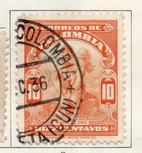 Colombia 1934-35 Early Issue Fine Used 10c. 097605