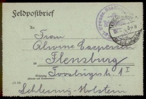 Germany WWI Prussia  Kgl Preussen Staffelstab Feldpost Cover G69782