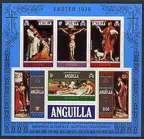 ANGUILLA - 1975 - Easter - Perf 6v Sheet - Mint Never Hinged