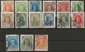 USSR Russia 1927 Definitives Michel # 339-353 full cancelled set of 15 stamps