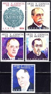 Mexico, Art & Science (SC# C417-C421) MNH SET