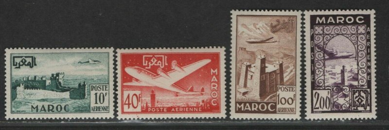 $French Morocco Sc#C42-C45 M/NH/VF, complete set, Cv. $20