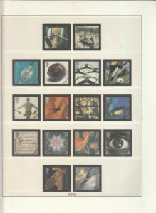 LINDNER LUXURY GB ALBUM PAGES YEARS 1999-2000