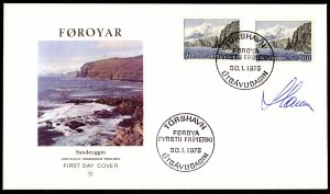 1975, Faroe Islands FDC, Sc 11, 15