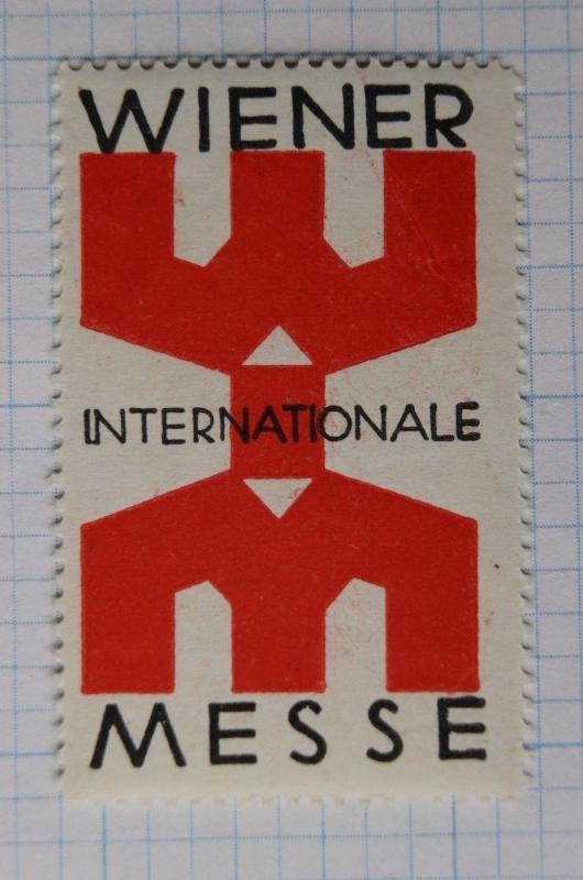 WIENER intl Messe WM fair expo trade show Vienna Austria stamp Poster seal ad