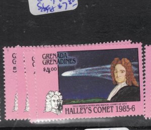 Grenada Grenadines Halley's Comet SC 744-7 MNH (3fdh) 