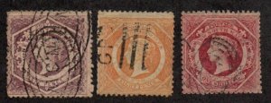 New South Wales 40, 41, 42 Wmk.49 Used