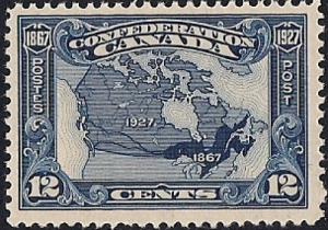 Canada #145 12 cent Map of Canada Stamp mint OG NH VF