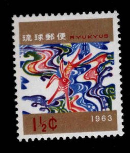 RYUKYU Scott 105 MNH** New year 1963 stamp