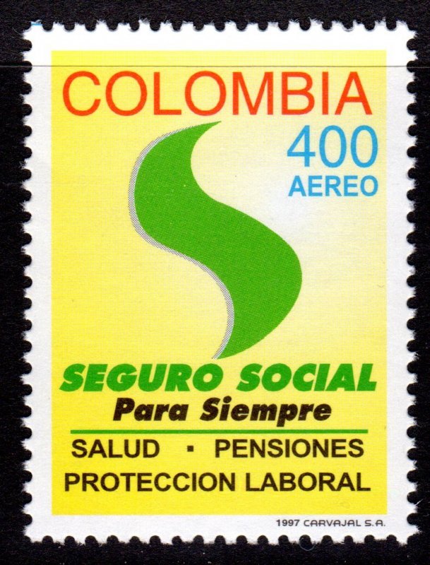 Colombia 1997 Sc#C894 SOCIAL SECURITY INSTITUTE 50th.ANNIVERSARY Single MNH