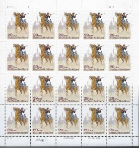Catalog  # 2818 Sheet of 20 Stamps Buffalo Soldiers Black Heritage