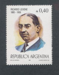 Argentina 1985  Scott 1539 MNH - 40c, Ricardo Levene