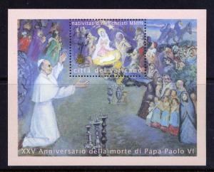 VATICAN Sc#1257 S/S 2003 Christmas MNH