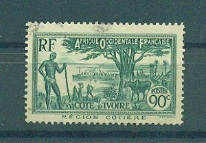 Ivory Coast sc# 134 used cat value $5.50