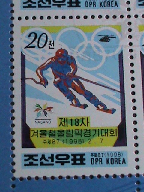 ​KOREA STAMP 1998-SC#3692a WINTER OLYMPIC GAMES NAGANO-JAPAN-MNH S/S VERY FINE
