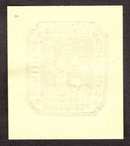 Hamburg Reprint of cut square, 3Sch, Unused