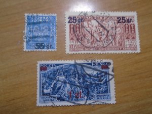 Poland  #  284-86  used