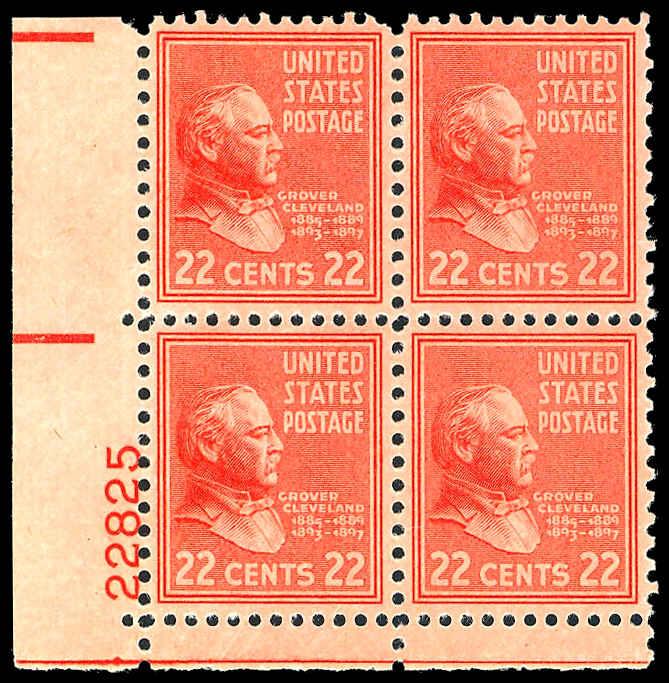 U.S. PLATE BLOCKS 827  Mint (ID # 86667)
