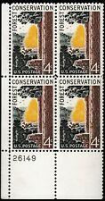 SCOTT # 1122 CONSERVATION PLATE BLOCK MINT NEVER HINGED GEM !!