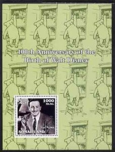 SOMALILAND - 2002 - Walt Disney #1 - Perf Min Sheet - M N H - Private Issue