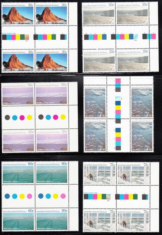 Australian Antarctic Territory 1984-87 MNH Scott #L60-#L74 Scenics, Wildlife ...