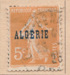 FRENCH COLONY ALGERIA 1924-25 5c Used Stamp A29P25F33129-