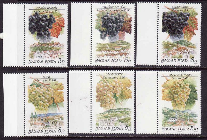 D4-Hungary-Sc#3255-60-unused NH set-Fruits-Grapes & Wine-199