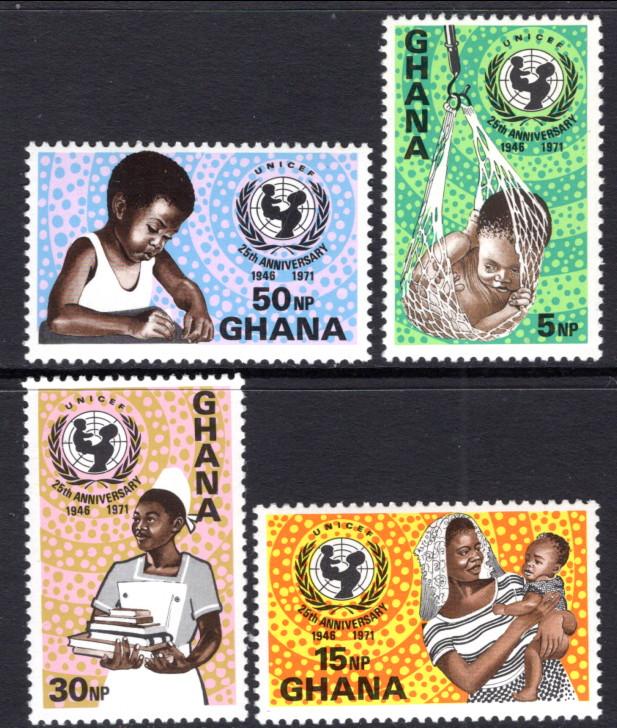 Ghana 436-439 UNICEF MNH VF