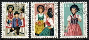 Liechtenstein Sc #628-630 Used