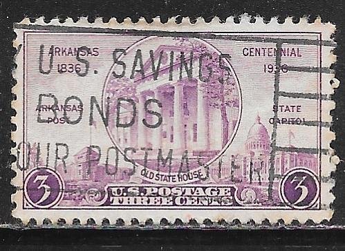 USA 782: 3c Old and New State House, used, F-VF