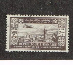 Lebanon 1943  C87  Used