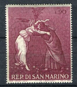 SAN MARINO; 1968 early Christmas issue fine Mint hinged value