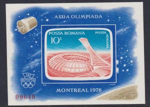 Romania 1976 Olympics SS Imperf MNH