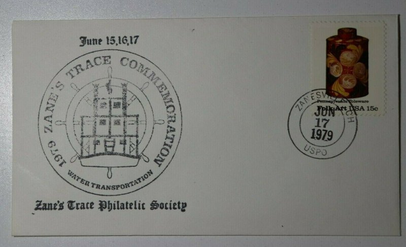 Zane's Trace Philatelic Society Zaineville OH Set 9 Expo Cachet Covers 