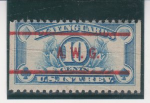 US  Scott #RF23 A.W.G. Precancel Playing Cards Revenue Stamp MNHOG