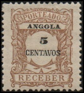 Angola J25 - Mint-H - 5c Numeral / Design (1921)