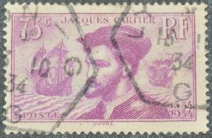 DYNAMITE Stamps: France Scott #296 (thin)  USED