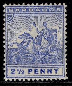 BARBADOS EDVII SG139, 2½d blue, M MINT. Cat £35.