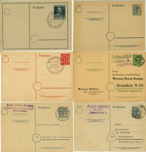 GERMANY Event Cancels Deutsche Postal Card Stationery Cover Stamp Collection
