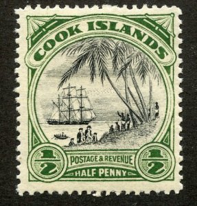 Cook Islands, Scott #116, Unused, Hinged