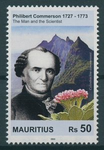 Mauritius Stamps 2023 MNH Philibert Commerson French Naturalist Flowers 1v Set