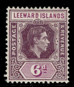 LEEWARD ISLANDS GVI SG109b, 6d purple and deep magenta, M MINT. Cat £18.