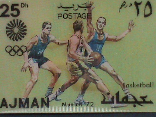 ​AJMAN- 1972-OLYMPIC GAMES MUNICH'72 MNH 3-D STAMP VERY FINE PLEASE WATCH