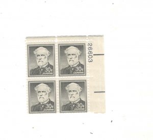 US SCOTT# 1049 PLATE BLOCK OF 4 MNH