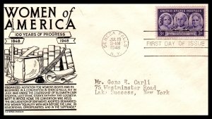 US 959 Progress For Women C Anderson Black Typed FDC