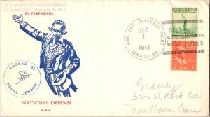 United States Marine Corps 1/2c Franklin Prexie and 1c Defense 1941 Mar. Det....